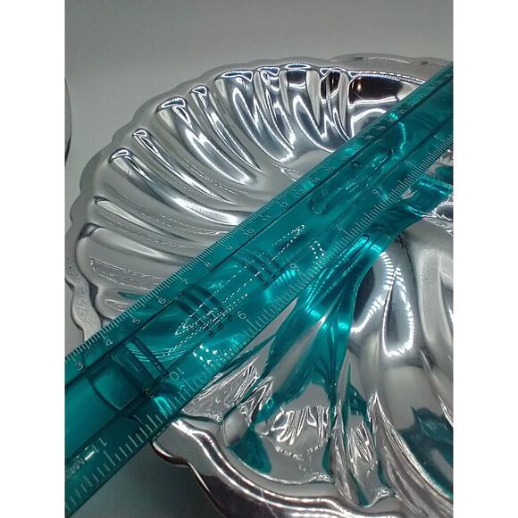 Gorham VA100 Silver Plated Clam Shell Serving Dish Scalloped 10.5” Heavy Vintage - Picture 7 of 8